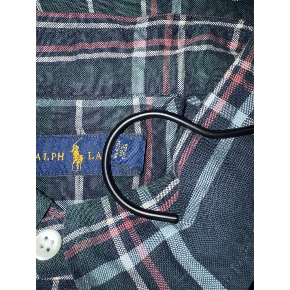 NWT Men's XXL Ralph Lauren Long Sleeve Button Down Shirt Pony 100% Cotton - Picture 7 of 7